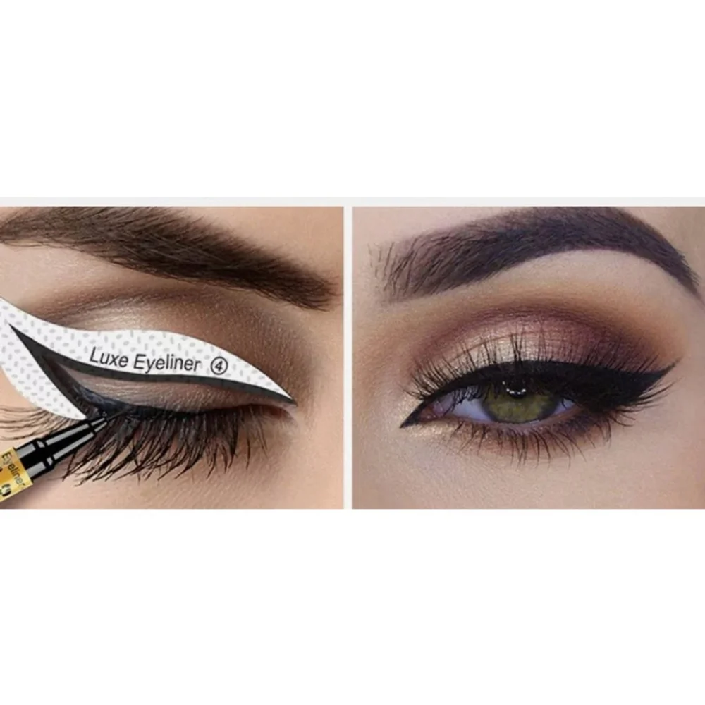 Quick Eyeliner & Eyeshadow Stencil Stickers – 10 Styles, Makeup Guide Tool